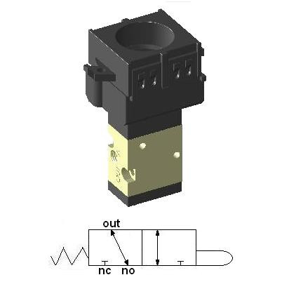 Push Button Actuated Valve 3/2 M5