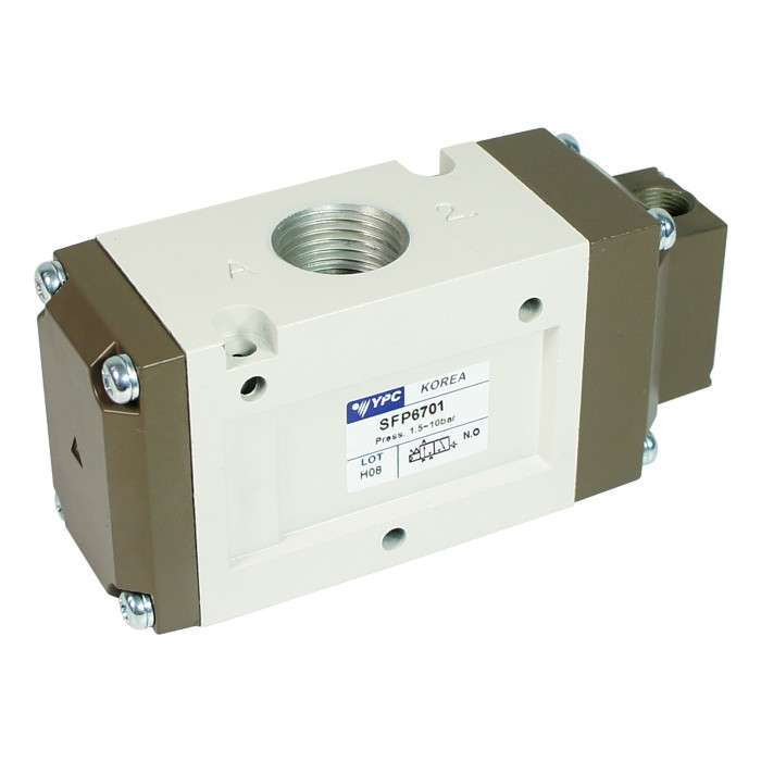 Pneumatic valve SFP5601 - G 3/8, 3-way, 2-position, normally closed