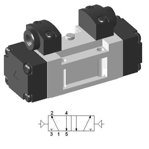 Pneumatic ISO-1 Valve SIP420 - 40 mm Body Width